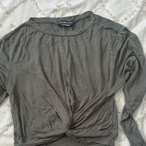 Fashion Nova Long Sleeve Crop Top